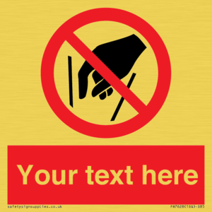 Custom prohibition No reaching in